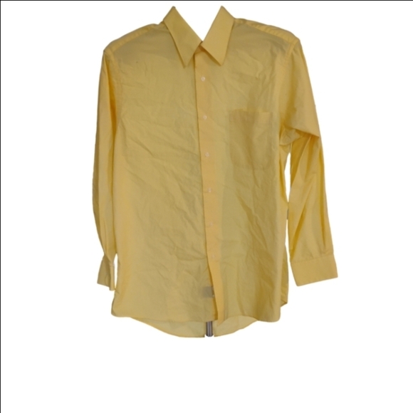 Covington Men's Casual And Crisp Yellow Button Down Shirt - Picture 2 of 3